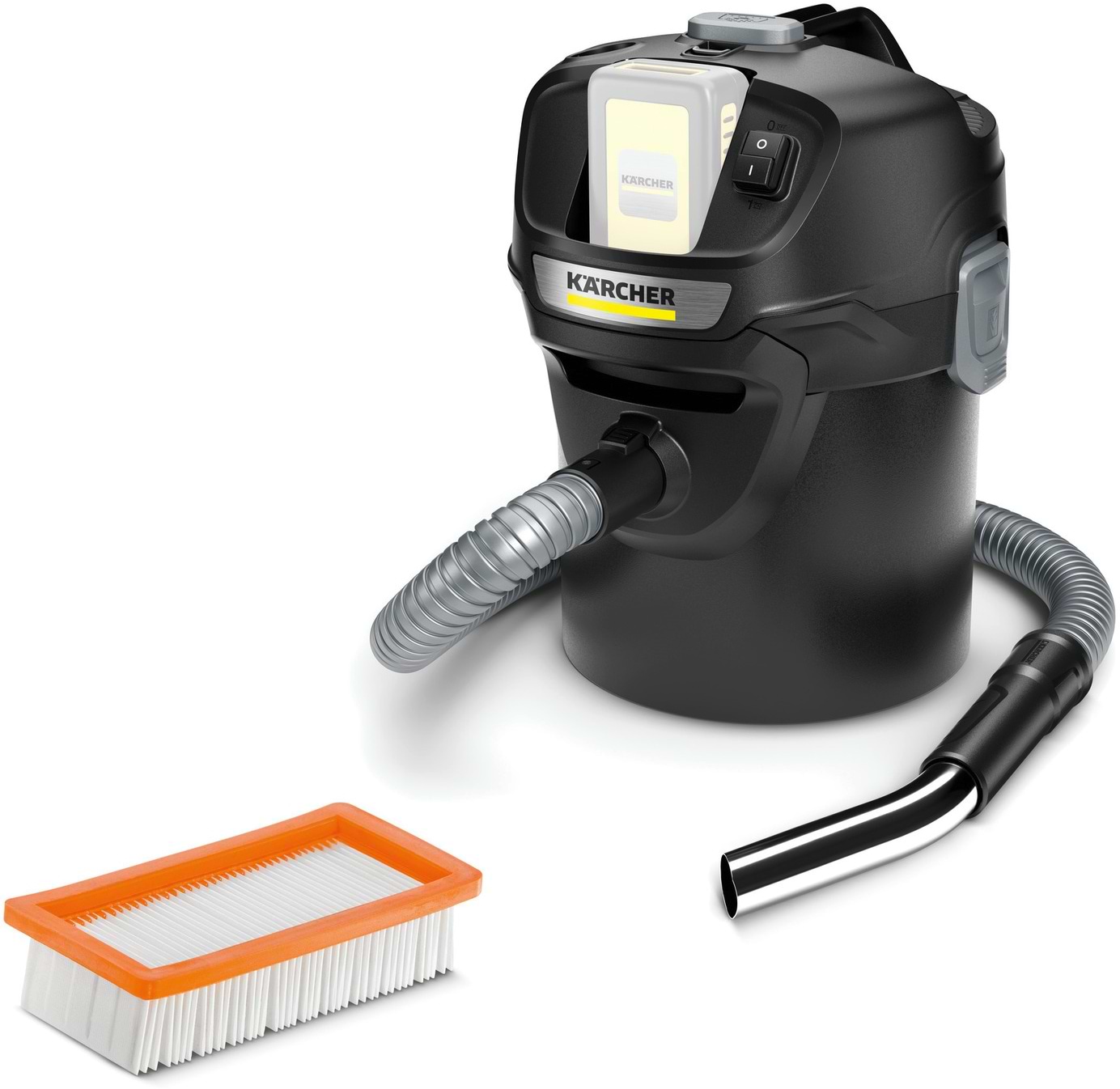 Пылесос для сухой уборки без мешка Karcher AD 2 Battery для сбора золы (1.348-300.0) - Фото 1