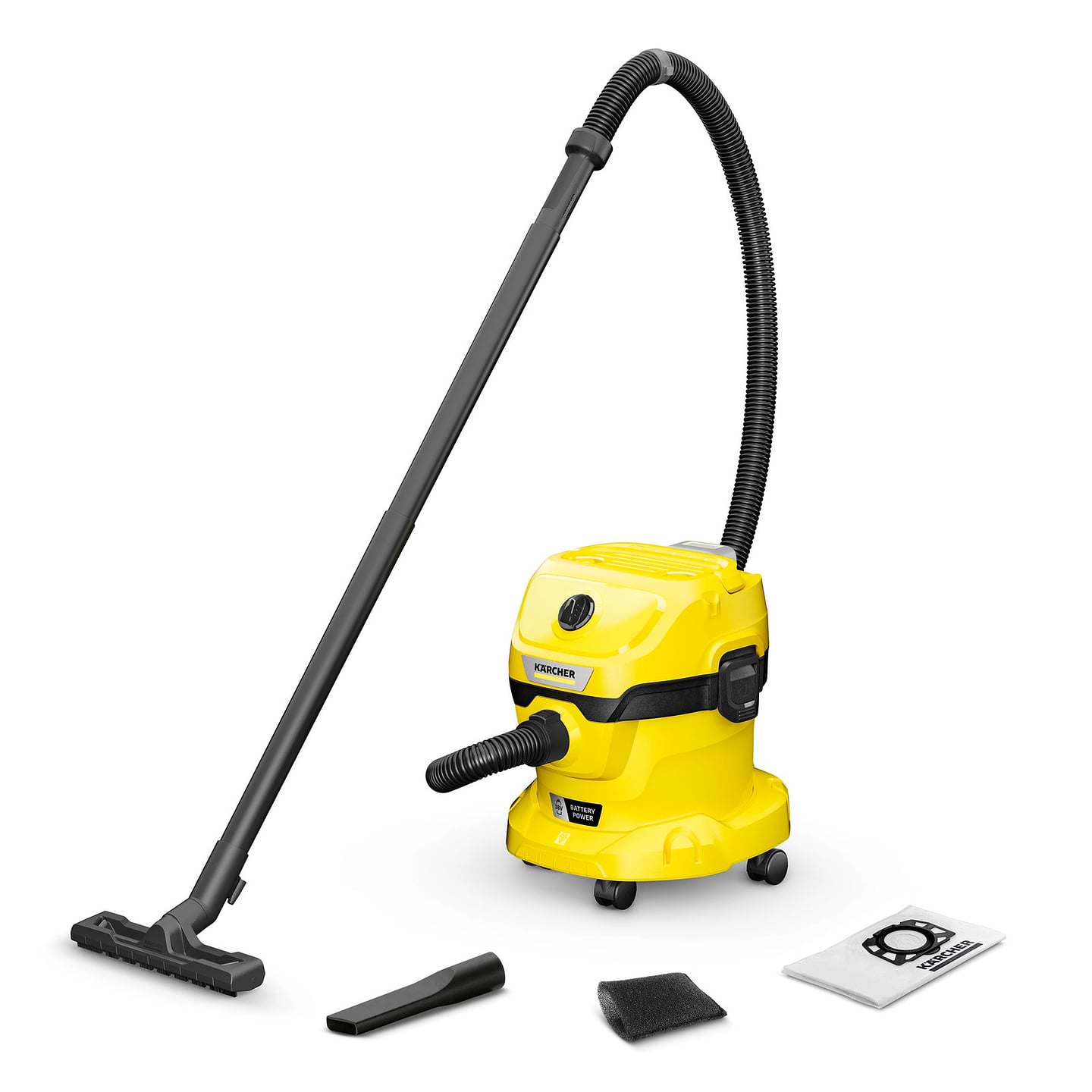 Пылесос для сухой уборки с мешком Karcher WD 2-18 без АКБ и ЗУ (1.628-500.0) - Фото 1