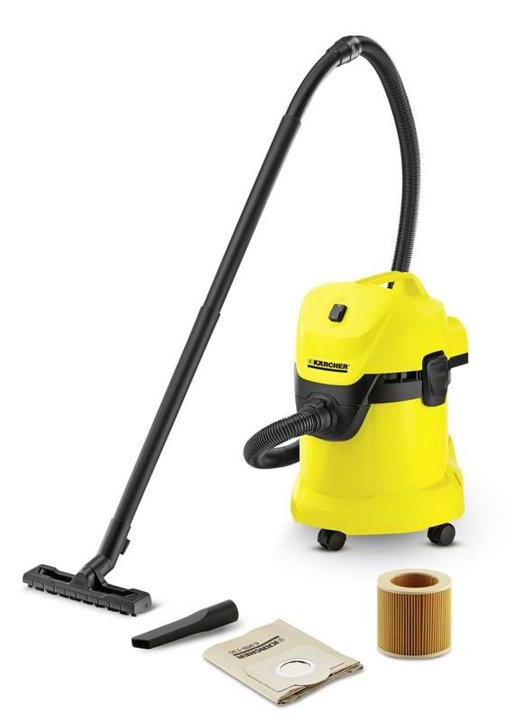 Фото - Пылесос для сухой уборки с мешком Karcher WD 3 (1.629-821.0)