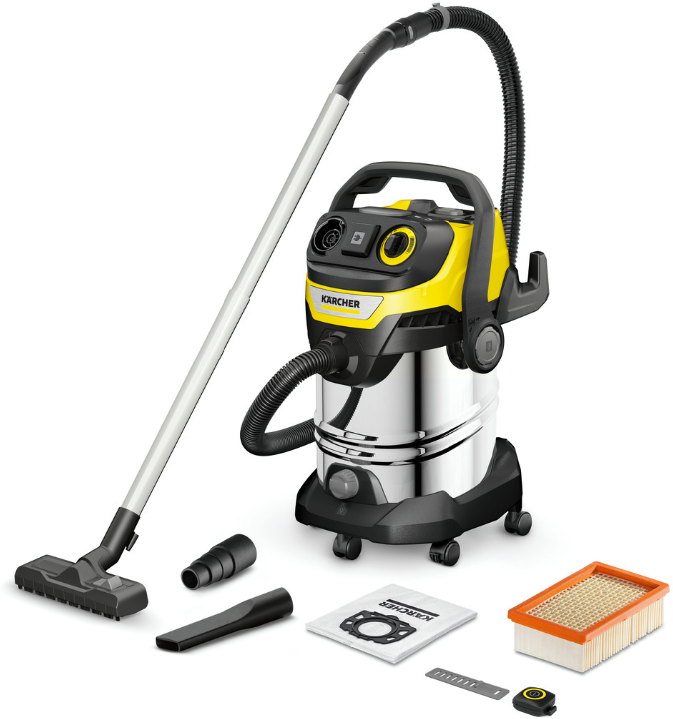 Пылесос для сухой уборки с контейнером и мешком Karcher WD 7 Control P S 30/6/35/T (1.628-385.0)