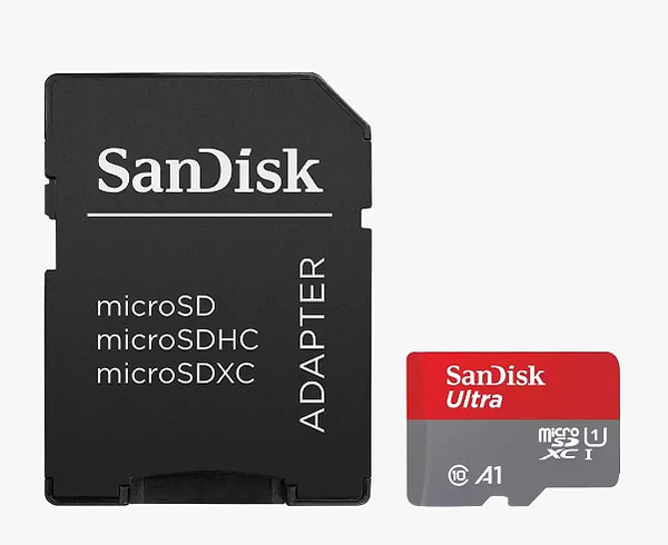 Фото - Карта памяти SanDisk Ultra microSDXC 128GB + SD Adapter (SDSQUAB-128G-GN6MA)