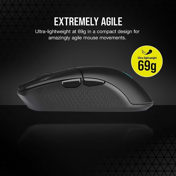 Фото - Мышь беспроводная игровая Corsair KATAR Elite Wireless Gaming Black (CH-931C111-EU)