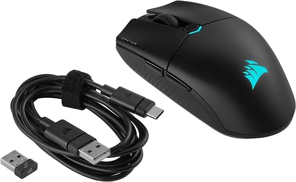 Фото - Мышь беспроводная игровая Corsair KATAR Elite Wireless Gaming Black (CH-931C111-EU)