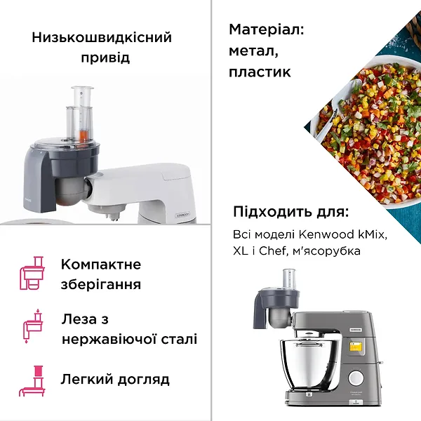 Фото - Насадка для нарезки кубиками Kenwood MGX/KAX400PL