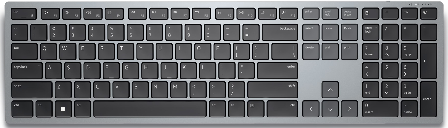 Клавиатура беспроводная Dell Multi-Device Wireless Keyboard KB700 QWERTY (580-AKPQ) - Фото 1