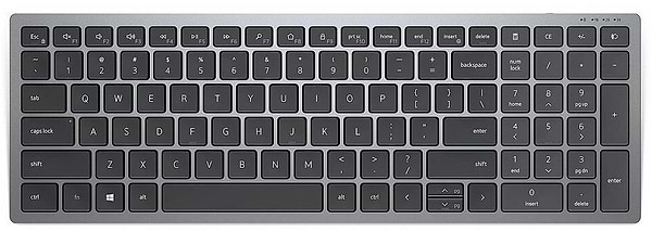 Фото - Клавиатура беспроводная Dell Compact Multi-Device Wireless Keyboard - KB740 - Russian(QWERTY) (580-AKOZ)