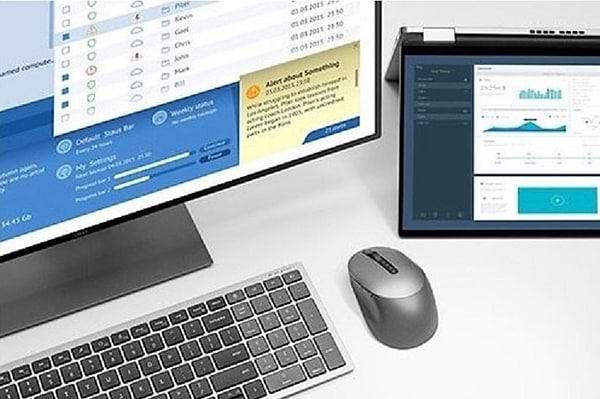 Фото - Клавиатура беспроводная Dell Compact Multi-Device Wireless Keyboard - KB740 - Russian(QWERTY) (580-AKOZ)