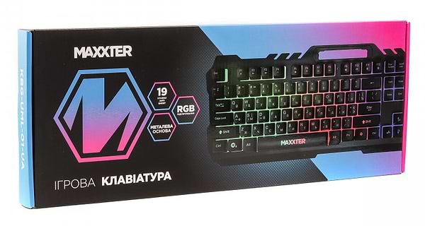 Фото - Клавіатура дротова ігрова Maxxter 19-keys Anti-Ghosting (KBG-UML-01-UA)