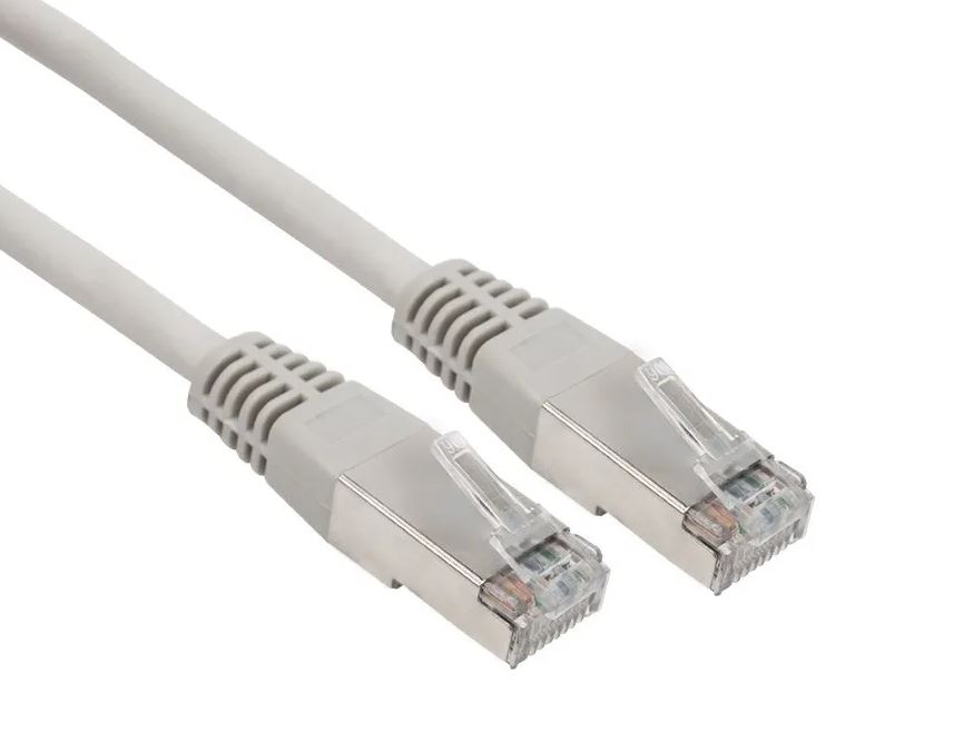 Кабель патч-корд Kingda RJ45 SFTP 6A 1m (KD-PASFT9100GY-LSZH) - Фото 1