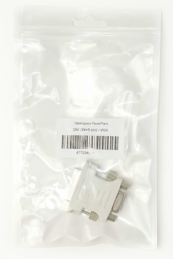 Фото - Переходник PowerPlant VGA (F) - DVI (M) (KD00AS1282)