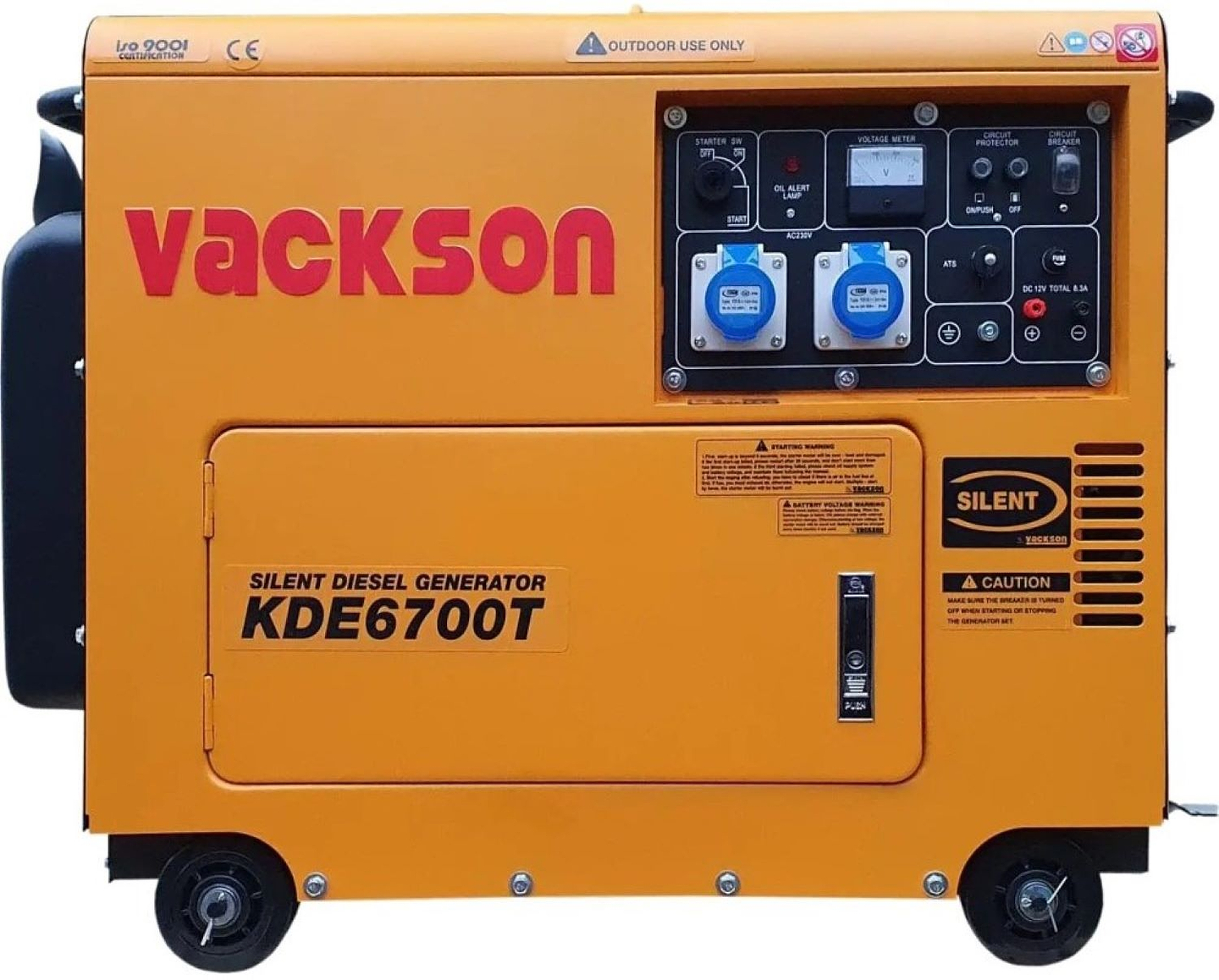 Генератор дизельный Vackson KDE6700T
