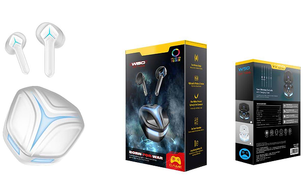 Фото - Наушники вкладыши беспроводные TWS Ovleng W50 White (OVLTWSGEW50W)