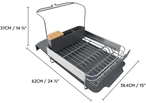 Фото - Сушка для посуды KitchenAid Sinkware 61,5x38,5x37,5 см (KEG896BXCGA)