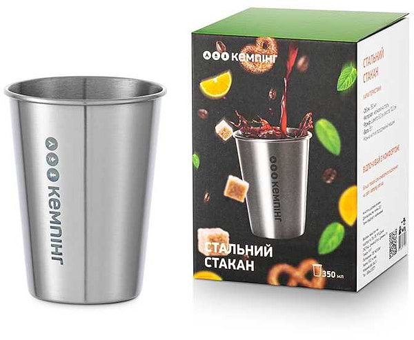 Фото - Склянка туристична 
 Кемпінг 350 мл