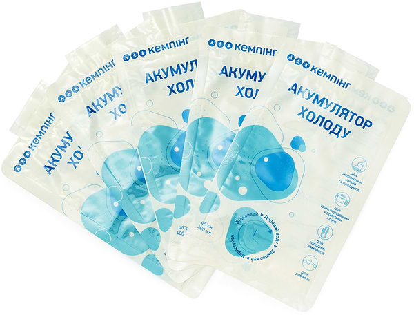 Фото - Акумулятор холоду Кемпінг cухий 5x400 г, уп. (4823082716081)