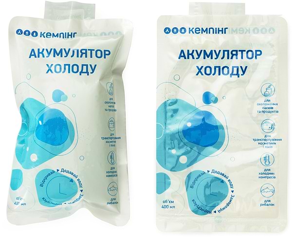 Фото - Акумулятор холоду Кемпінг cухий 5x400 г, уп. (4823082716081)
