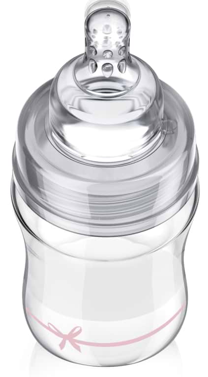 Фото - Пляшка для годування Lovi DIAMOND GLASS Baby Shower girl, 150 мл. (74/104girl)