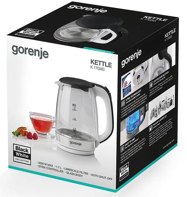 Фото - Уцінка - Електричний чайник Gorenje K17GXG