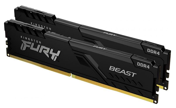 Фото - Память DDR Kingston DDR4 2x32GB/3200 Fury Beast Black (KF432C16BBK2/64)