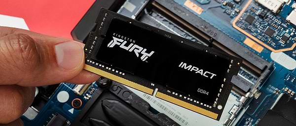 Фото - Память DDR Kingston DDR4 32GB KIT 3200 FURY Impact (KF432S20IBK2/32)