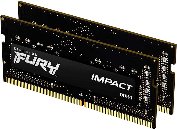 Фото - Память DDR Kingston DDR4 32GB KIT 3200 FURY Impact (KF432S20IBK2/32)