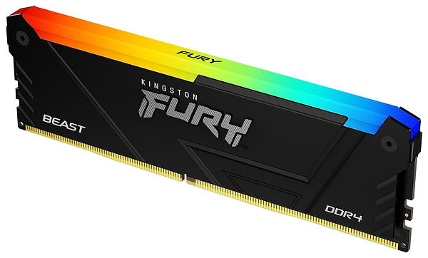 Фото - Память DDR Kingston Fure Beast RGB DDR4 16GB/3600  (KF436C18BB2A/16)