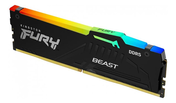 Фото - Память DDR Kingston DDR5 8GB/5600 Fury Beast RGB (KF556C40BBA-8)