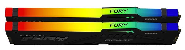 Фото - Память DDR Kingston DDR5 32GB/5200 Fury Beast RGB (KF552C40BBAK2-32)