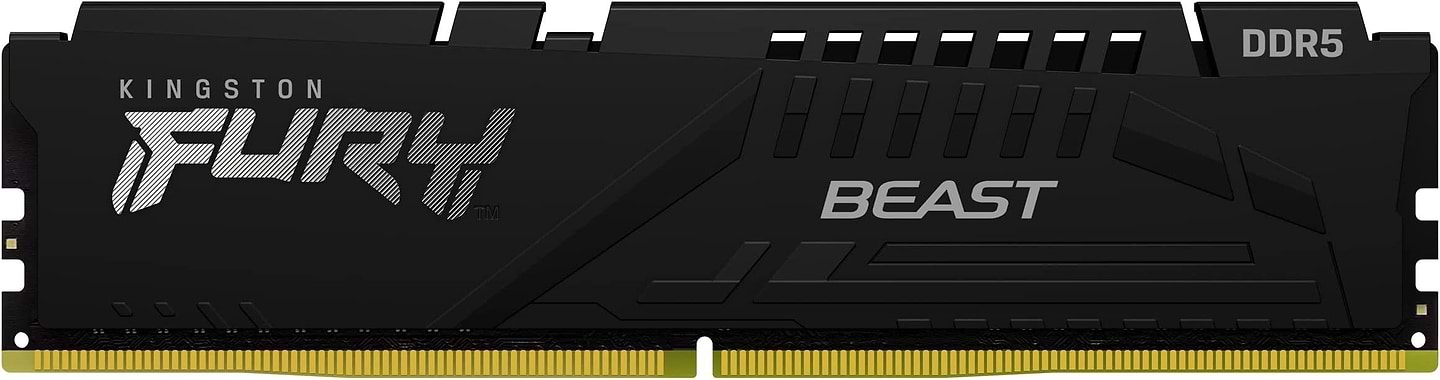 Память DDR Kingston DDR5 32GB 5200 FURY Beast Black RGB (KF552C40BBA-32)