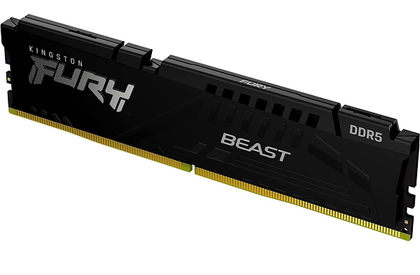 Фото - Память DDR Kingston DDR5 32GB 5200 FURY Beast Black RGB (KF552C40BBA-32)