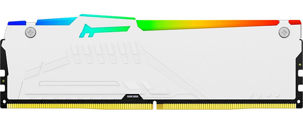 Фото - Память DDR Kingston Fury Beast White RGB 16GB (1x16) DDR5 5600 MHz (KF556C40BWA-16)
