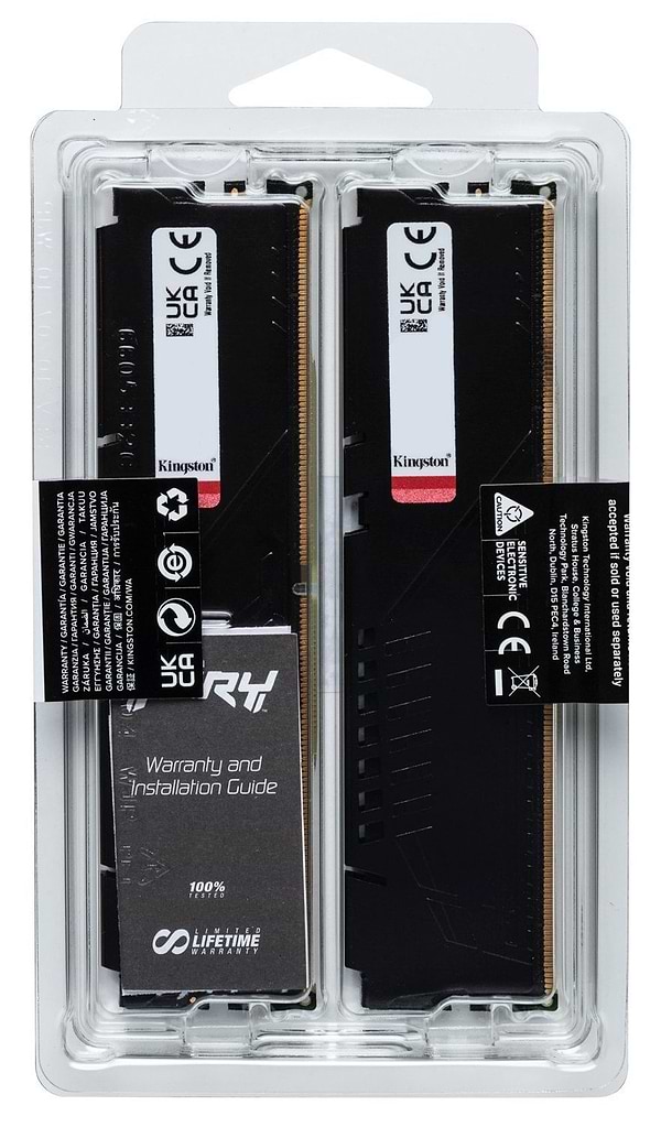 Фото - Память DDR Kingston DDR5 64GB KIT (32GBx2) 5600 FURY Beast (KF556C40BB2K2-64)
