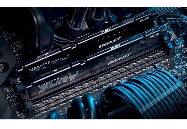 Фото - Память DDR Kingston Fury Beast DDR5-5600 64GB (2x32GB) CL40-40-40 1,25V XMP (KF556C40BBK2-64)