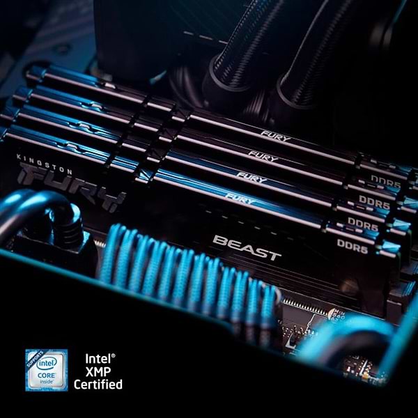Фото - Память DDR Kingston DDR5 2x16GB/6000 Fury Beast Black (KF560C30BBK2-32)