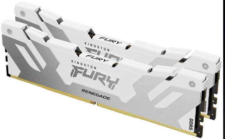 Память DDR Kingston Fury Renegade Silver/White DDR5-6400 64GB (2x32GB) CL32-39-39 1.4V XMP (KF564C32RWK2-64)