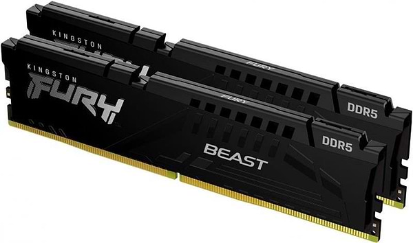 Фото - Память DDR Kingston DDR5 2x16GB/6800 Fury Beast Black (KF568C34BBK2-32)