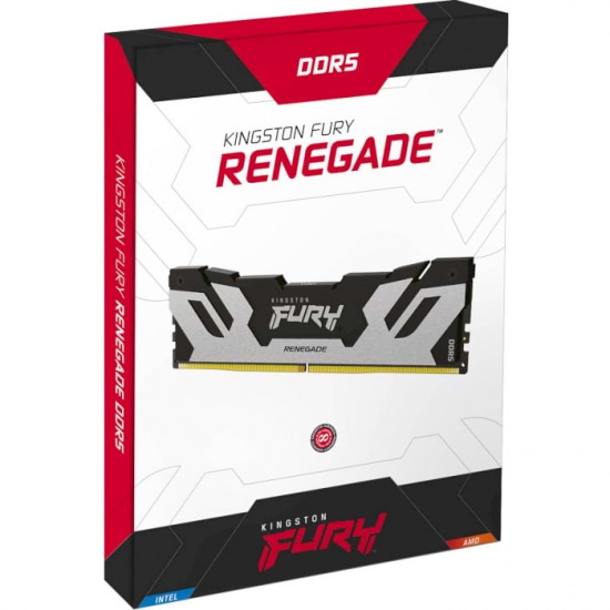 Фото - Память DDR Kingston Fury DDR5 32GB 2x16GB 8000MHz Renegade Silver (KF580C38RSK2-32)