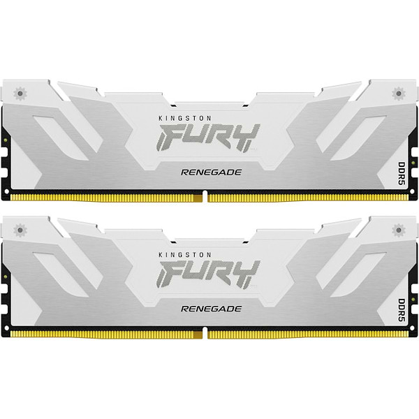 Фото - Память DDR Kingston Fury Renegade Silver/White DDR5-6400 64GB (2x32GB) CL32-39-39 1.4V XMP (KF564C32RWK2-64)