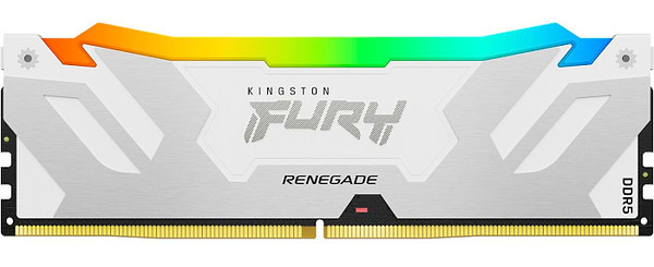 Фото - Память DDR Kingston Fury Renegade RGB White 2x16GB/7200 DDR5 XMP (KF572C38RWAK2-32)