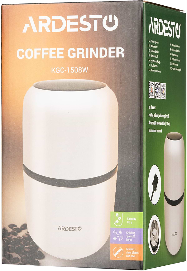Фото - Кофемолка Ardesto KGC-1508W