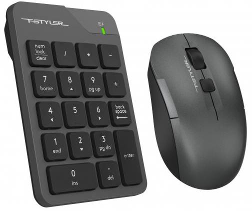 Фото - Клавіатура + миша бездротова A4tech G1600C Air2 (Grey)