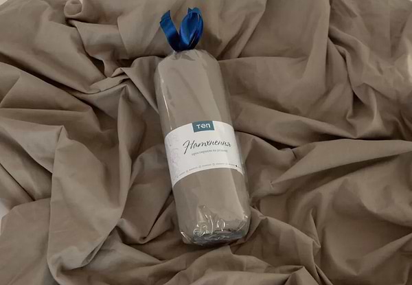 Фото - Простирадло односпальне ТЕП НАТХНЕННЯ з резинкою 120х200 см Хакі (2-04015_26830)