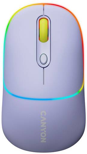 Мышь беспроводная Canyon MW-22 Dual Band RGB Wireless Mountain Lavender (CNS-CMSW22ML) - Фото 1