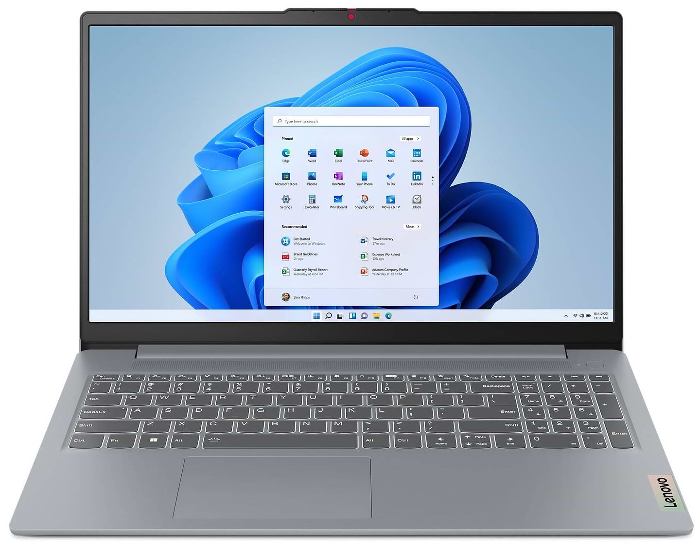 Ноутбук Lenovo IdeaPad Slim 3 15IAN8 (82XB00AFRA) Arctic Grey - Фото 1