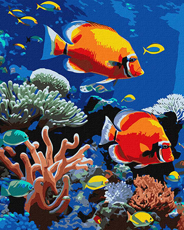 Картина по номерам Ideyka Яркий риф 40х50 см (KHO6703)