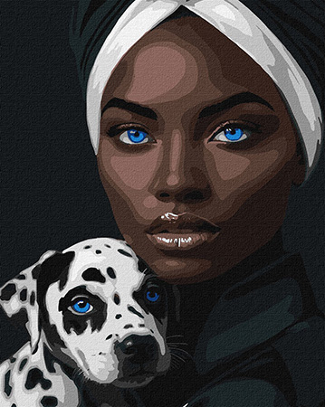 Картина по номерам Ideyka Голубой взгляд 40х50 см (KHO8547)