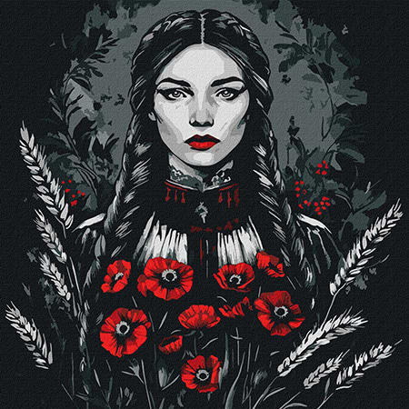 Картина по номерам Ideyka Женская сила 40х40 см (KHO8572)