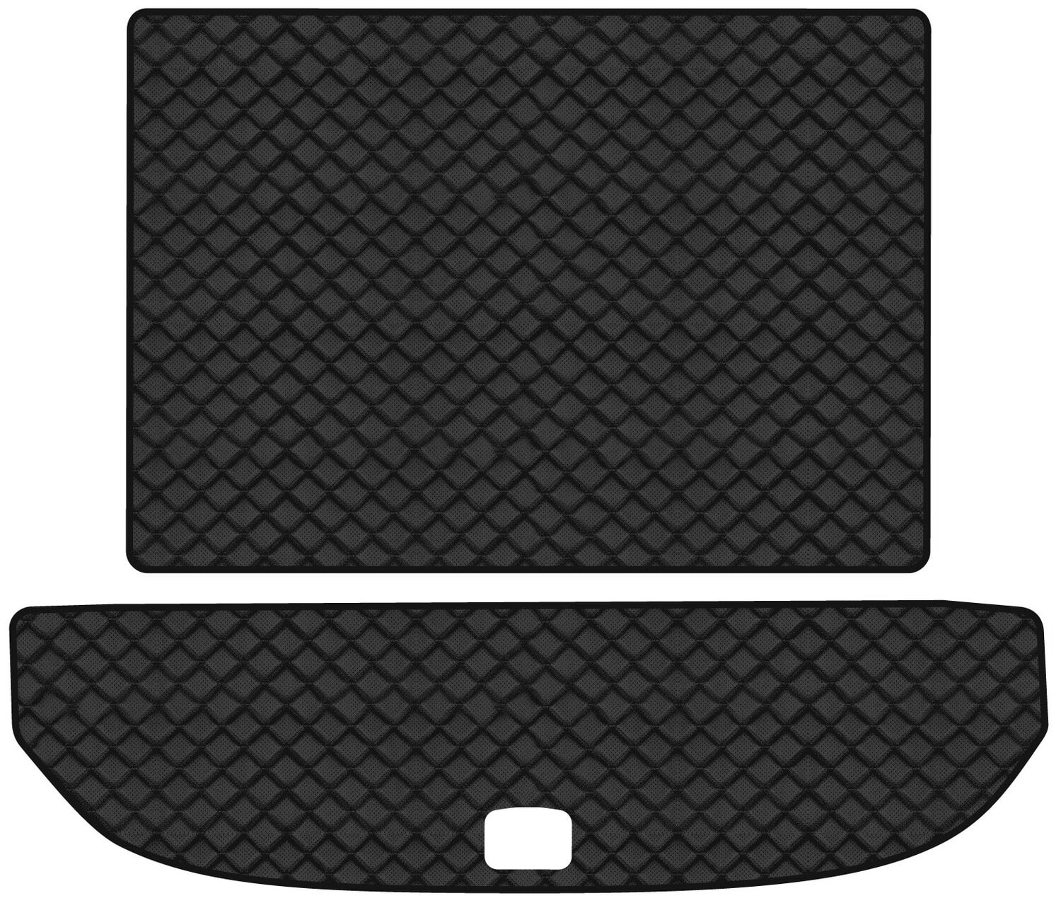 Коврик из экокожи в багажник авто EVAtech ECO для Sorento (UM) 7 seats Kia 2014-2020 3 поколение SUV USA KI12575BE2BBB