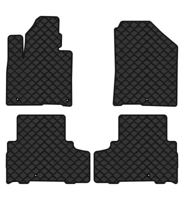 Коврики из экокожи в салон авто EVAtech для Sorento (UM) 7 seats Kia 2014-2020 3 поколение SUV USA (KI12575PVC4LA5BBB)
