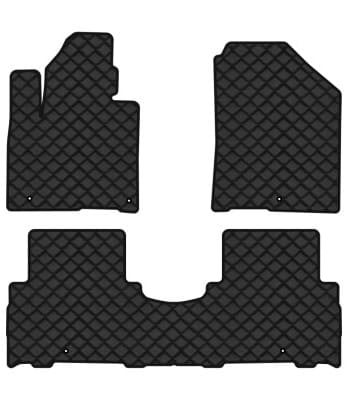 Коврики из экокожи в салон авто EVAtech для Sorento (UM) 7 seats Kia 2014-2020 3 поколение SUV USA (KI12575ZV3LA5BBB)